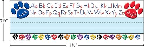 Teacher Created Resources Paw Print Name Plates and Accents Bundle in Saudi Arabia