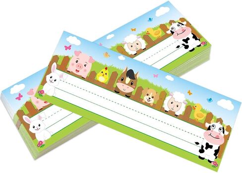 Farm Animal Name Plate Primary Students Back to School Desk Nameplates 36 Pack Classroom Decoration in Saudi Arabia