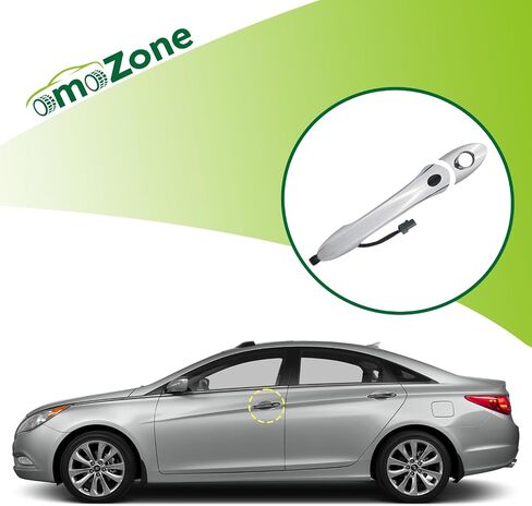 Exterior Door Handle Front Left Driver Side with Keyhole Smart Entry Keyless Compatible with 2011-2015 Hyundai Sonata Hybrid Replaces 82651-3S210 82652-3S010 in Kuwait