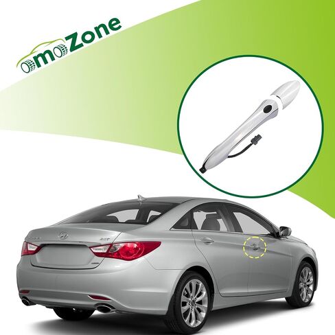 Exterior Door Handle Front Left Driver Side with Keyhole Smart Entry Keyless Compatible with 2011-2015 Hyundai Sonata Hybrid Replaces 82651-3S210 82652-3S010 in Kuwait