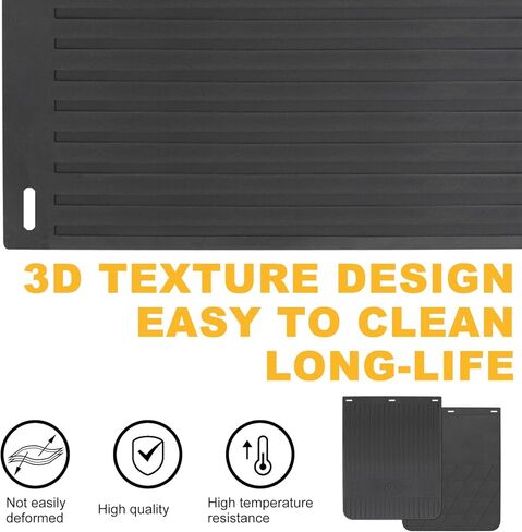Universal Car Mud Flaps Mudflaps Rubber Mudguards Black Splash Guards Fender (4 Pack) with 16 Pieces Fastener Rivet Clips for Rally Car Sedan Hatchback SUV Van Racing WRC in Saudi Arabia