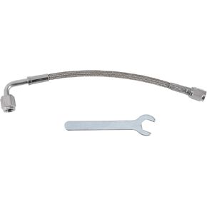 AN-3 Turbo Oil Feed Line Kit 0.83ft Pressure Remote Turbocharger Oil Drain Return Line with Adapter,Wrench 1 Set