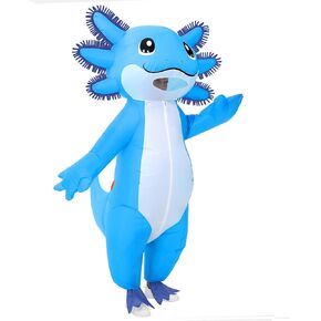 stegosaurus costable axolotl costume الكبار الهالوين تفجير الأزياء ديلوكس الأزياء مضحكة الحيوانات