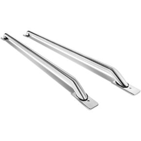 DNA MOTORING RAIL-003-SS Pair of Truck Bed Rails for 07-13 Silverado Sierra 6.5ft,Metallic