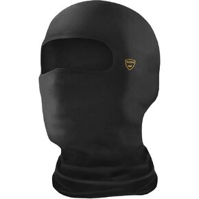 GDM Balaclava Face Mask ، حماية الأشعة فوق البنفسجية ، غطاء الوجه الكامل للتزلج على الجليد للدراجات النارية ATV ، الأسود