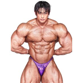 Bodybuilding Posing Trunks – Handmade in Korea, Competition-Ready - HOLOGRAM The Purple