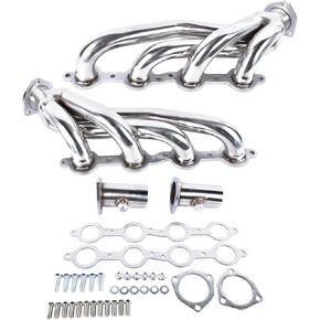 GELUOXI LS Swap Headers Shorty Style Stainless Replacement for Chevy C10 Chevelle Camaro Caprice LS1 LS2 LS6 LS7 Engines