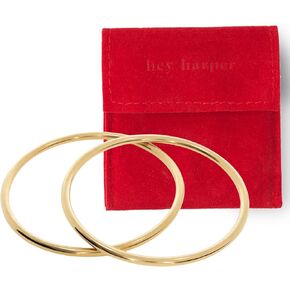 Hey Harper Gold Cuff Bracelet - Bangle Trendy Chunky Non Tarnish Gold Cute Stackable Waterproof Bracelet - Gift for Women - Simple Minimalist Unique Statement Jewelry