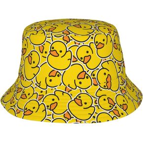 Rubber Duck Bucket Hat for Women Men Teens Unisex Beach Fisherman Hats,Sun Cap Packable Outdoor
