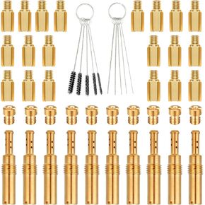50 PCS CARBURETOR MAIN JET PLIT PILOT JET KIT WITH CARBURETOR CORBON DIRT JET CLEANER TOOL KIT تناسب PWK KEIHIN OKO CVK CRAB-2018090002-ZH-T-01/02 SCL-2018090001/03-ZH-01