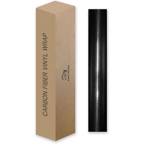 3D Carbon Fiber Vinyl Wrap, for Body Protection, Scratch Resistance, Air Release Technology, 1ft x 5ft Car wrap (Carbon Fiber Black)