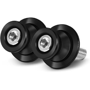 MFGZD Universal 8mm Swingarm Sliders Sliders Stand for Suzuki Vstrom 650 1000 1250 GSXR600/750/1000/1300 GSXS750 125 150 1000/F/X GSR750 600 400 GSX1300R Hayabusa SV650S/X (Black)