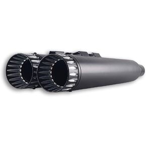Sharkroad 4 "Slip Black On Mufflers Mipe For Harley Touring 2017-2023 Road King ، Steet Glide ، Road Glide ، Electra Glide Baggers ، Triple Steps Mufflers ، 08BB