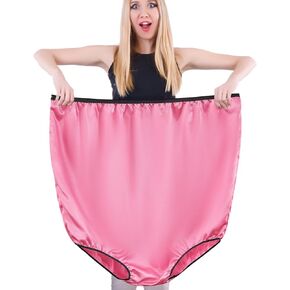 Big Mom Undies Oversized Christmas Giant Underwear Funny Pranks for Bride Wedding Game Gift (Pink,Bright Style)
