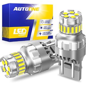 AUTOONE 7440 7443 LED Bulb for Reverse Light 6000K White, 2800LM 300% Brighter 7441 7444 T20 W21W LED for Backup Light, Tail Light, Brake Light, Turn Signal Light, Parking Light, DRL, Pack of 2