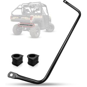 Rear Stabilizer Bar Compatible with Polaris Ranger 2019-2022, Welded Tube Stabilizer Replaces 5341248-458, Rear Stabilizer Sway Bar Matte Black with Bushing and Bushing Retainer