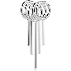 DOEARKO 10 PCS/5 PCS Ear Gauges Ear Cuff Stainless Steel Ear Clip Earrings Fake Cartilage Piercing Women Nose Rings Helix Cartilage Hoop Segment