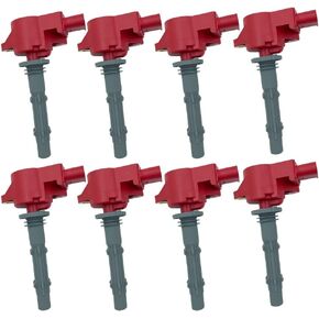 8PCS ARKAUTO HIGH ENERGY RED TOP IGNITION COIL UF535 A2729060060 A0001502780 FOR MERCEDES BENZ CL550 CLK550 CLS550 CLS550 E550 GL450 G550 GL450 GL550 ML550 S550 SL550 4.6 5.5 V8 M273 W211 W212 W221
