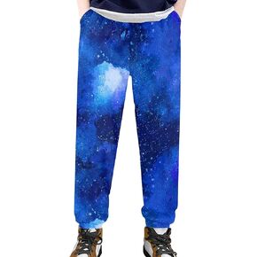 Kids Jogger Baggy Harem Sweatpants Tie Dye Athletic Joggers Yoga Trousers Beach Pants for Girls Boys 4-15 Years
