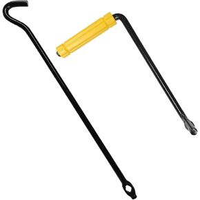 Car Scissor Jack Handle, Steel Automotive Tire Wheel Lug Wrench, Universal Trailer Lift Wrench Replacement, Vehicle Repair Tool Accessories for Sedan, Truck, SUV (Extended Car Scissor Jack Handle)
