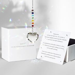 Inspirational Birthday Gifts for Women Best Friends Sisters Mom Bestie Teacher, for mom Crystal Sun Catcher Rainbow Maker