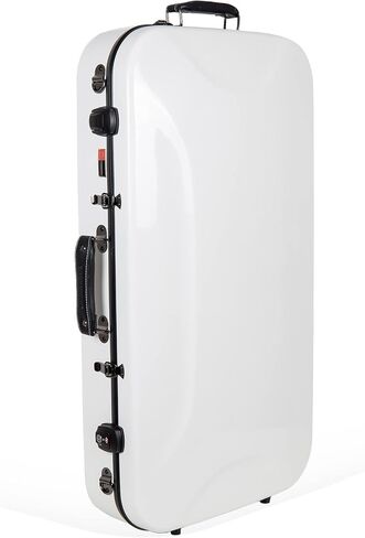 Crossrock, 0-String Fiberglass Case-Fits A/F Style Mandolins Straps, Interior Compartments, Fixed & Removable Paddings-Includes TSA Lock-Milky White, (CRF2020DMMW) in Saudi Arabia