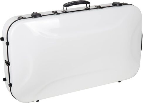 Crossrock, 0-String Fiberglass Case-Fits A/F Style Mandolins Straps, Interior Compartments, Fixed & Removable Paddings-Includes TSA Lock-Milky White, (CRF2020DMMW) in Saudi Arabia