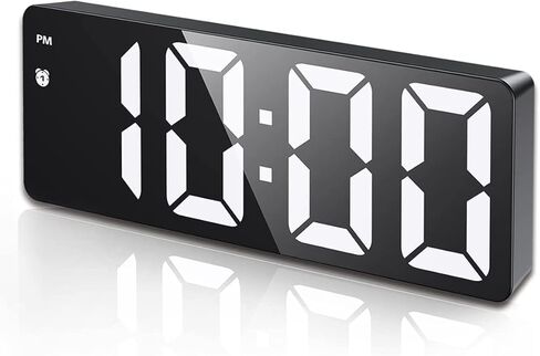 AMIR Digital Alarm Clock, [Upgraded Version] LED Clock for Bedroom, Electronic Desktop Clock with Type-C Port,Adjustable Brightness,DST,Snooze,12/24H Display for Home,Office in Saudi Arabia
