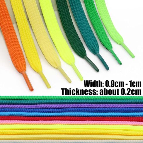 YFINE Athletic Flat Shoe Laces Shoelaces for Sneakers Shoes(2 Pair) in Kuwait