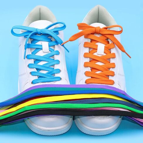 YFINE Athletic Flat Shoe Laces Shoelaces for Sneakers Shoes(2 Pair) in Kuwait