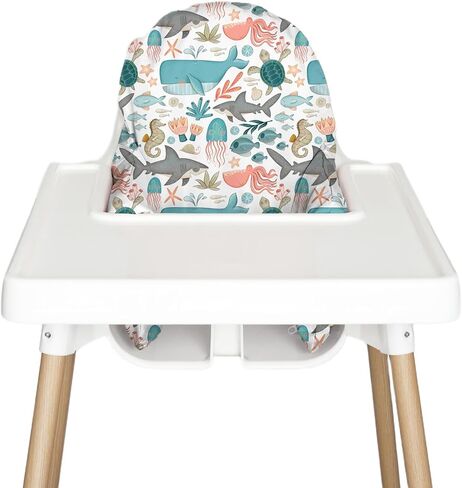 غطاء وسادة للكرسي المرتفع للوسادة القابلة للنفخ، متوافق مع الكرسي المرتفع IKEA Antilop، ملحقات الكرسي العالي غطاء وسادة مقاوم للبقع وقابل للمسح (الوسادة غير متضمنة) (الليمون) in Kuwait