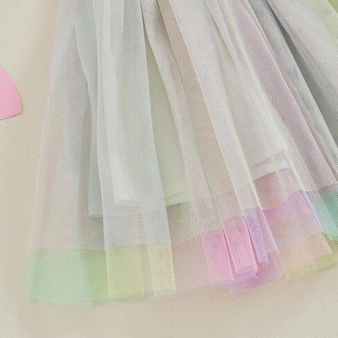 FYBITBO Easter Tutu Outfits for Toddler Girls Kids Sweatshirts Long Sleeve Shirts & Tulle Skirt Dress Hip Hop Clothes Set in Saudi Arabia