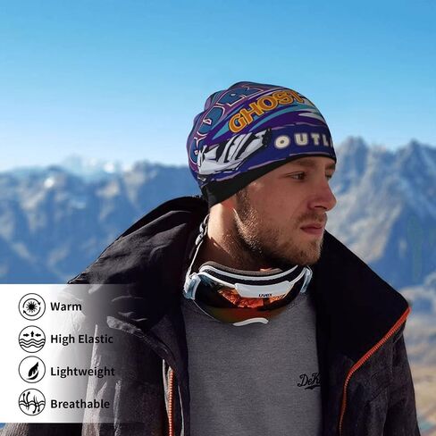 Seamless Face Cover Mouth Mask Scarf Bandanas Neck Gaiter Sun Protection For Outdoors Black in Saudi Arabia