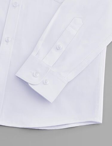 Boys Dress Shirts Long Sleeve, Boys Button Down Shirt Wrinkle-Free for Formal & Casual in Saudi Arabia