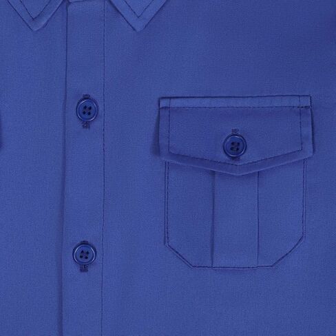 Boys Western Shirt for Kids Long Sleeve Button-Down Casual Solid Shirt with Two Pockets, Size 2T-18 Years in Saudi Arabia