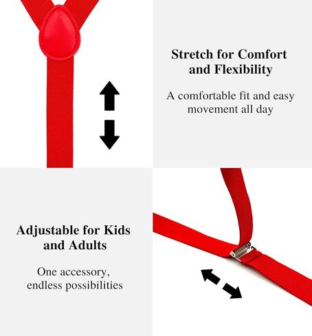 MDSTYLE Suspenders for Men Women Boys - Adjustable Y-Back in Saudi Arabia