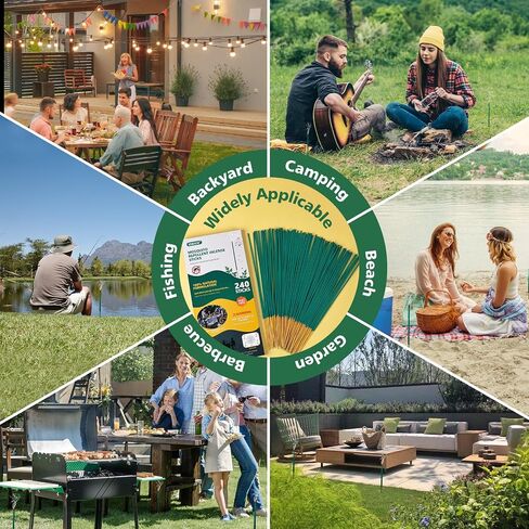 Mosquito Repellent Outdoor 240 Pcs Natural Citronella Oil Mosquito Incense Sticks Organic Mosquito Barrier Mosquito Repeller for Backyard Patio Travel Camping Indoors Gnat Mosquito Control in Saudi Arabia