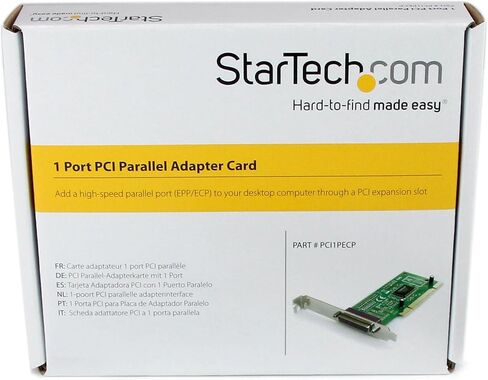 بطاقة محول StarTech.com ذات منفذ واحد PCI Parallel - محول متوازي - PCI منخفض المستوى - IEEE 1284 - PCI1P_LP in Saudi Arabia