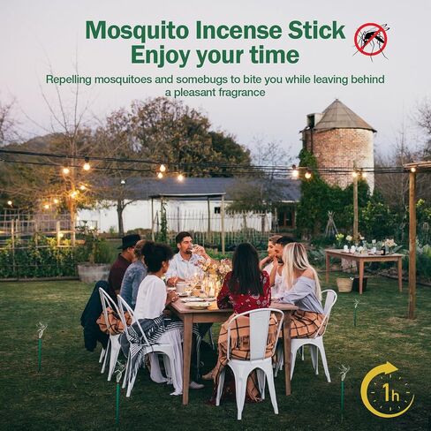 طارد البعوض في الهواء الطلق 240 PCS السترونيلا الطبيعي للطبخ البخور العصي عصي الطبع العضوي حاجز البعوض من أجل الفناء الخلفي فناء السفر في الداخل في الداخل in Kuwait