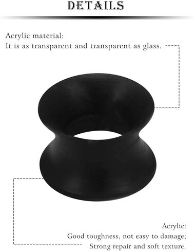 Kridzisw 6G 4G 2G 0G 00G 12mm 14mm 16mm 18mm 20mm Ultra Thin Silicone Ear Gauges Plugs Tunnels Earrings Flexible Flesh Black White Tunnel Expander Stretching Gauge Earlets Plug for Women Men in Kuwait