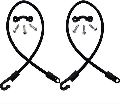 4 Pack Rod Tamer Deck Mount Rod Straps, 6mm Kayak Boat Fishing Rod Tamer Strap Deck Mount Connector Gunwale Mount Fishing Rod Holders Down Strap (18 inch) in Saudi Arabia