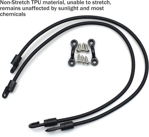 4 Pack Rod Tamer Deck Mount Rod Straps, 6mm Kayak Boat Fishing Rod Tamer Strap Deck Mount Connector Gunwale Mount Fishing Rod Holders Down Strap (18 inch) in Saudi Arabia