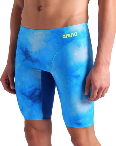 ARENA Men's Performance Tie-dye Swim Jammer Knee-Length Swimsuit Training Bathing Suit in Saudi Arabia