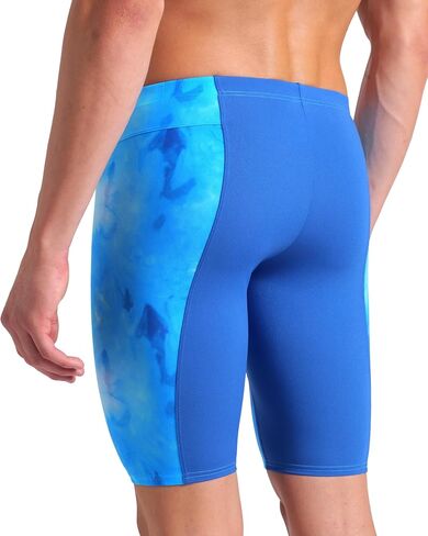 ARENA Men's Performance Tie-dye Swim Jammer Knee-Length Swimsuit Training Bathing Suit in Saudi Arabia