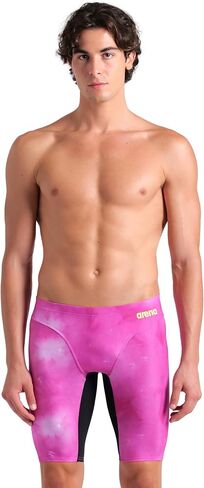 ARENA Men's Performance Tie-dye Swim Jammer Knee-Length Swimsuit Training Bathing Suit in Saudi Arabia