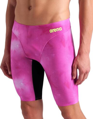 ARENA Men's Performance Tie-dye Swim Jammer Knee-Length Swimsuit Training Bathing Suit in Saudi Arabia