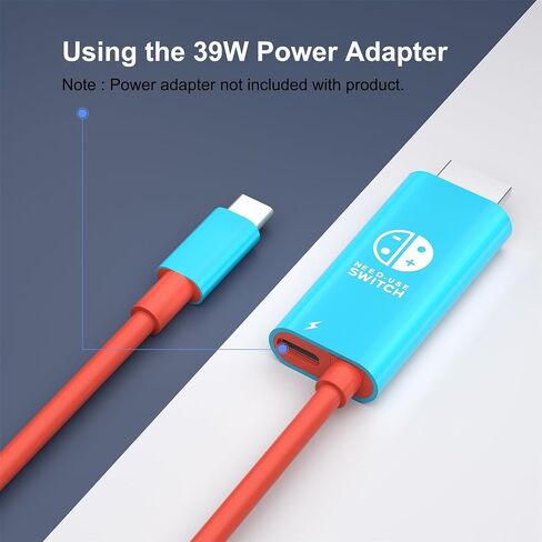 كابل USB C إلى HDMI محمول من Gmeaou متوافق مع Nintendo Switch، Steam Deck، Legion Go، MSI Claw، ROG Alloy، محطة إرساء للتلفزيون 4K@30HZ، ملحقات محول Nintendo Switch مع PD Charge in Saudi Arabia