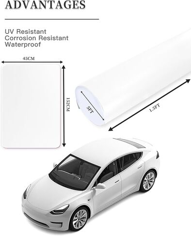 3ft x 5ft 3D Carbon Fiber Car Vinyl Wrap Roll, Durable Easy Application Automotive Wrapping Film for Car Body Protection (Carbon Fiber Black) in Kuwait