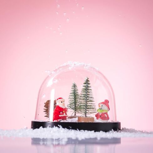12 Pieces Plastic Dome Display Case Display Cloche Dome Cloche Bell Jar with Base Clear Cloche Dome Decoration Case for Collectibles Rose Office Home Tabletop Centerpiece Decoration (Large) in Saudi Arabia