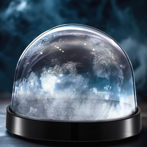 12 Pieces Plastic Dome Display Case Display Cloche Dome Cloche Bell Jar with Base Clear Cloche Dome Decoration Case for Collectibles Rose Office Home Tabletop Centerpiece Decoration (Large) in Saudi Arabia